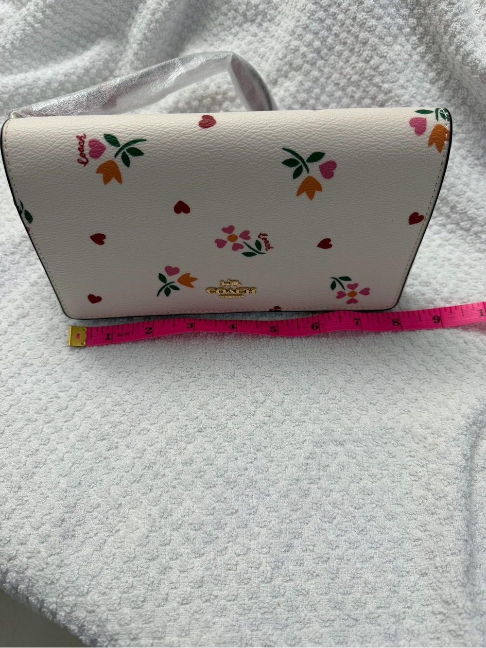 COACH Mini Klare Crossbody Bag Heart Petal Print NWT - Picture 7 of 8
